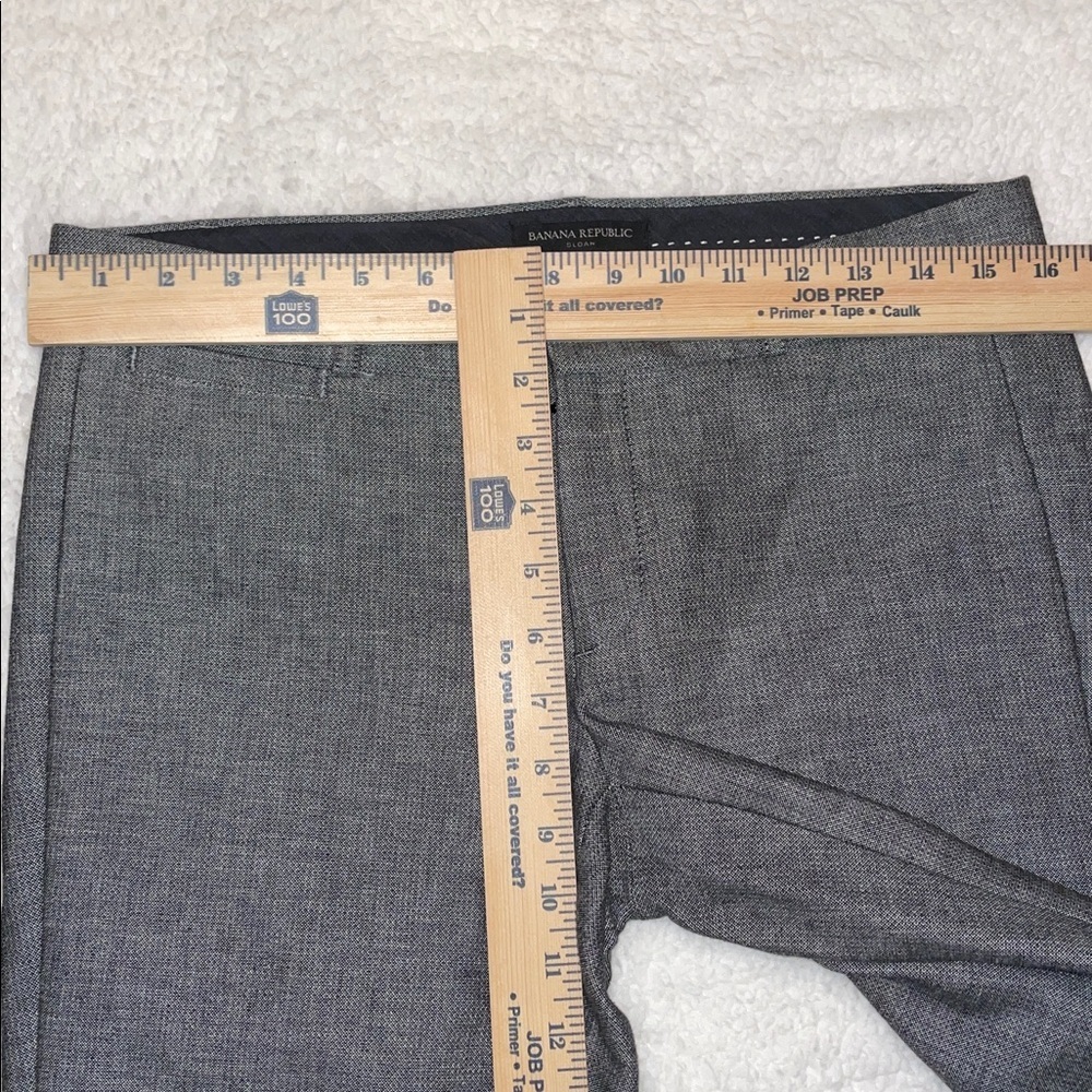 Banana Republic Sloan Charcoal & Black Dress Pants. Skinny. Low Rise. Size 4 - Picture 11 of 12